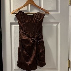 Zara Top Sticked Draped Dress